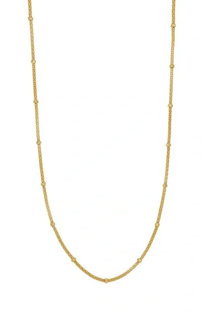 Bony Levy 14k Gold Interlock Station Necklace In 14k Yellow Gold