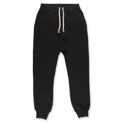 Rick Owens Kids' Prisoner Drawstring Track Pants In Black