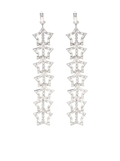 Swarovski Stella  Clip-on Earrings In Silver