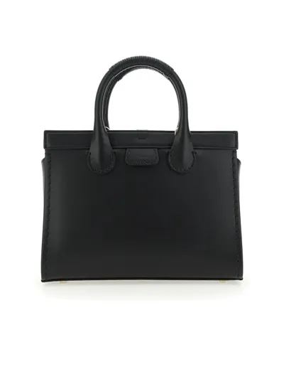 Chloé Edith Medium Tote Bag In Nero