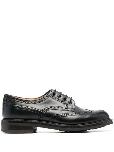 Church's Polished Calf Leather Brogues In 黑色