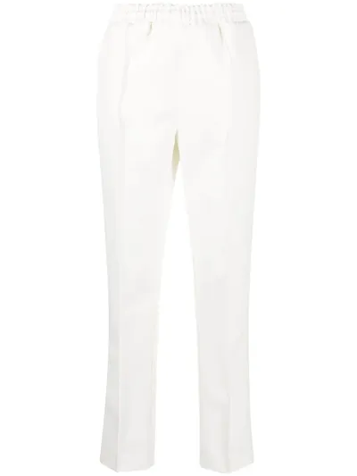 Philosophy Di Lorenzo Serafini High-rise Straight-leg Trousers In 白色