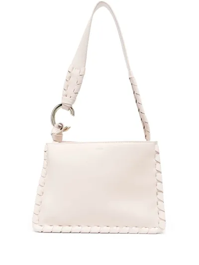 Chloé Mate Multi-gusset Shoulder Bag In Neutrals