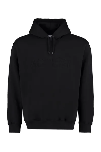 Aspesi Logo Detail Cotton Sweatshirt In Black