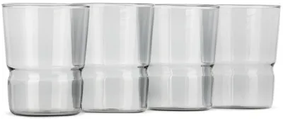 Ichendorf Milano Gray Tap Tumbler Set, 4 Pcs In Smoke