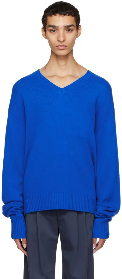 Maryam Nassir Zadeh Blue Davis Sweater In 1158 True Blue