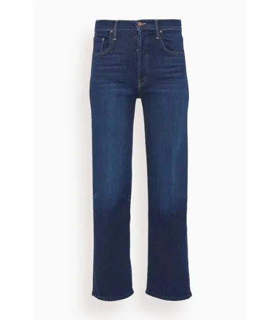 Mother The Rambler Straight-leg Mid-rise Stretch-organic Denim Jeans In Blue