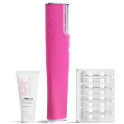 Dermaflash Luxe+ Advanced Sonic Dermaplaning And Peach Fuzz Removal - Pop Pink