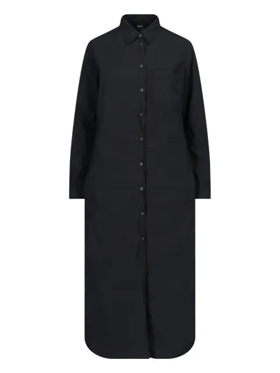 Aspesi Overcoat Shirt In Nero