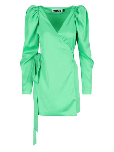 Rotate Birger Christensen 'bridget' Mini Dress In Verde