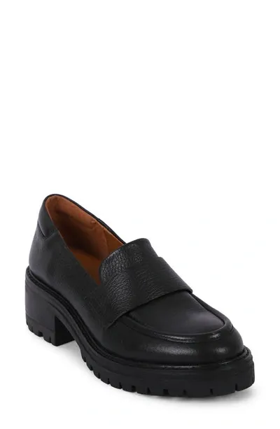 Gentle Souls By Kenneth Cole Brenda Platform Loafer In Black