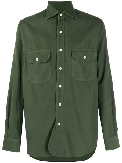 Doppiaa Button-down Shirt In Green