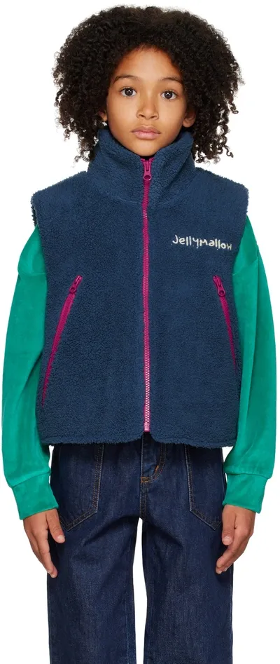 Jellymallow Kids Navy 'hello' Vest