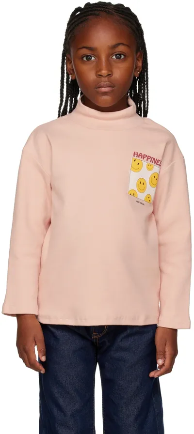 Jellymallow Kids Pink 'happiness' Turtleneck