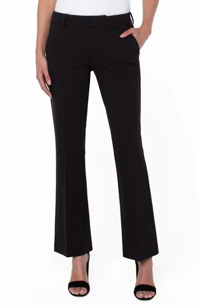 Liverpool Los Angeles Kelsey Flare Ponte Pants In Black