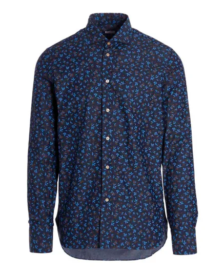 Borriello Napoli Liberty Shirt In Blue