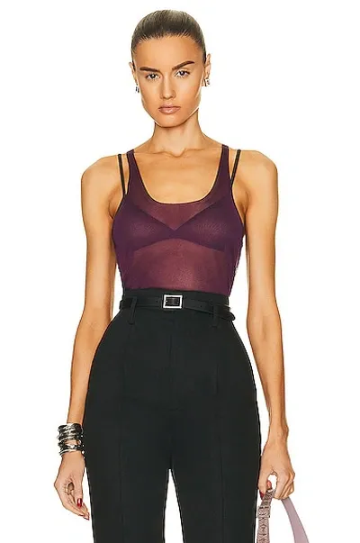 Saint Laurent Tank Top In Purple