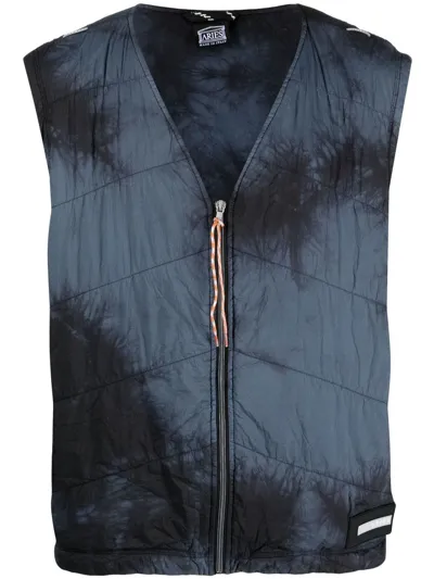 Aries Tie-dye Gillet In Black