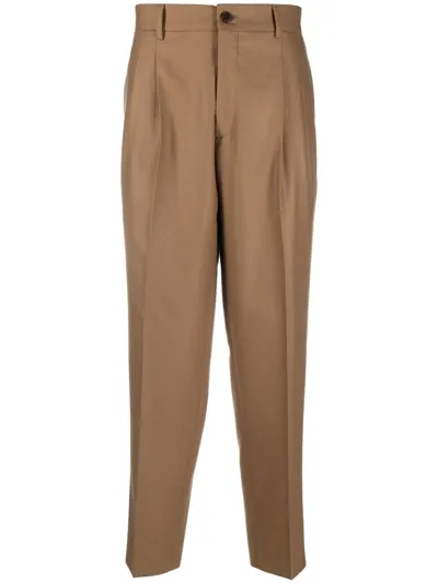 Costumein Straight-leg Trousers In Marrone Chiaro