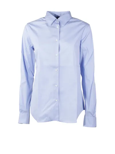 Aspesi Classic Cotton Shirt In Blue