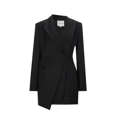 Mybestfriends Robe Blazer Mia En Laine Mélangée