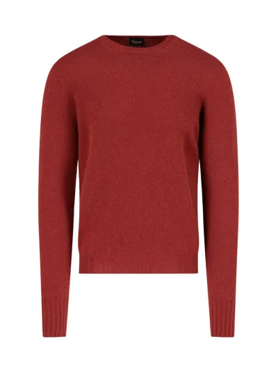 Drumohr Classic Sweater In Rojo