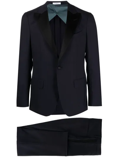 Boglioli Single-breasted Dinner Suit In Blue