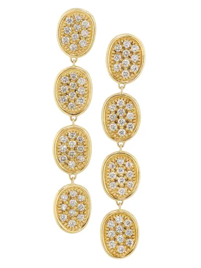 Marco Bicego Women's Lunaria Alta 18k Yellow Gold & 2.41 Tcw Diamond Drop Earrings