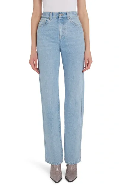 Missoni Cotton Denim Wide Jeans W/ Patch In Blue