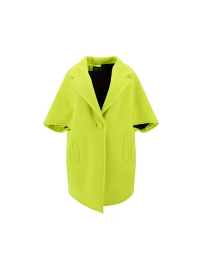 Gianluca Capannolo Linda Short-sleeve Coat In Lime