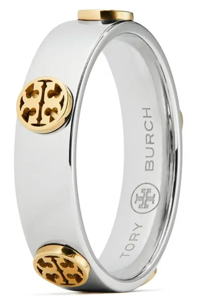 Tory Burch Miller Stud Ring In Silver