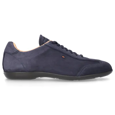 Santoni Schuhe Sneaker Low Amg W Wildleder In Blue