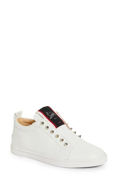 Christian Louboutin F.a.v Fique A Vontade Low Top Sneaker In White