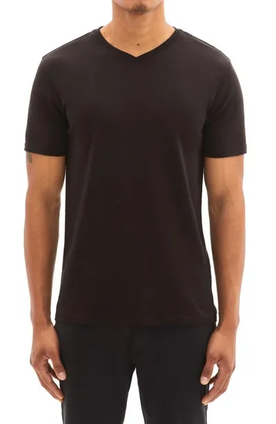 Robert Barakett Georgia Regular Fit V-neck T-shirt In Dark Chocolate