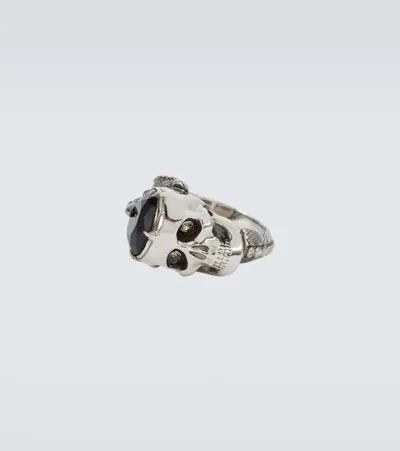 Alexander Mcqueen Victorian Skull Ring In Silver