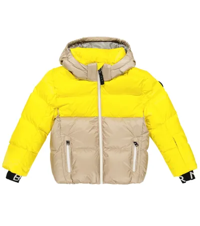 Bogner Kids' Technical Ski Down Jacket In Yellow