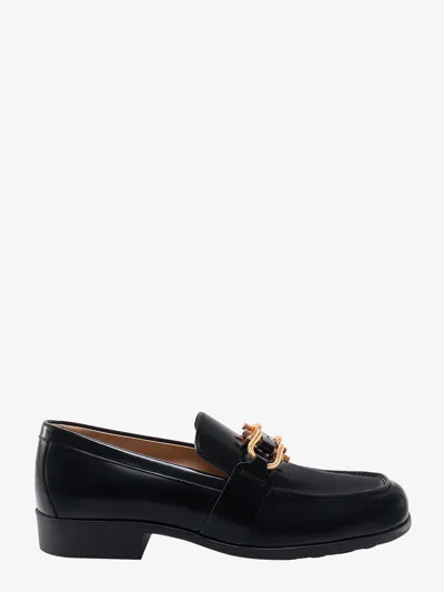 Bottega Veneta Monsieur Leather Loafers In Black