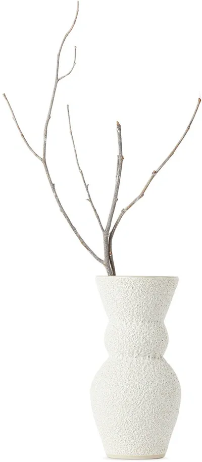 Marloe Marloe White Lava & Bone Lucie Vase