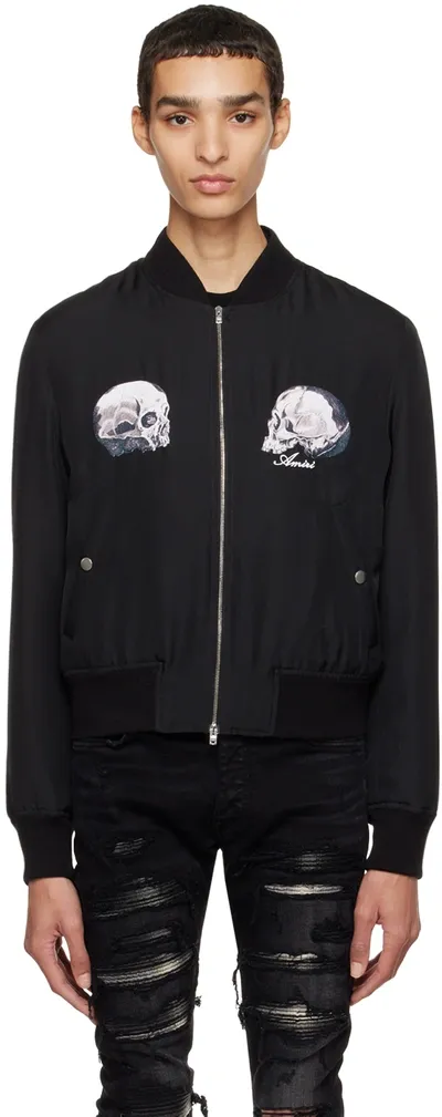 Amiri Dual Skull Bomber Jacket