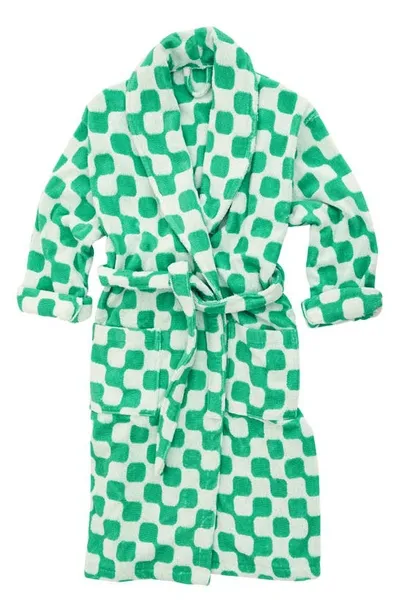 Dusen Dusen Net Checkerboard Cotton Terry Robe