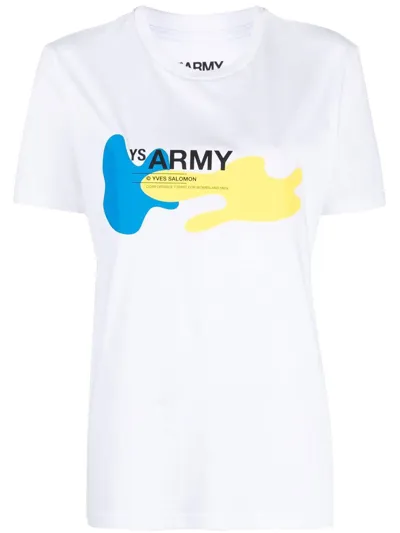 Yves Salomon T-shirt In Blanc