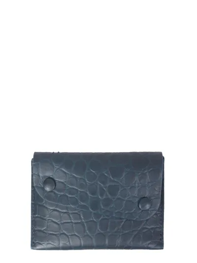 Il Bisonte Europe Card Holder In Blue