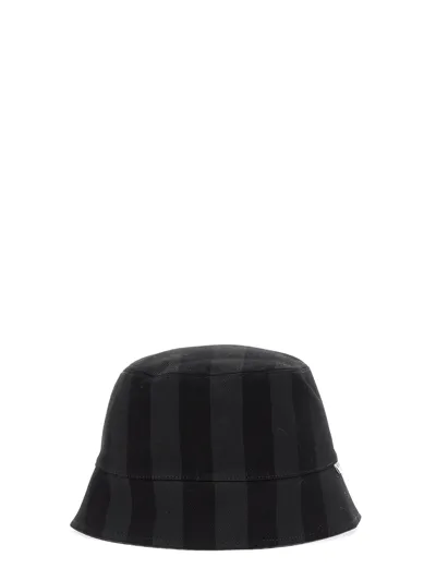 Sunnei Reversible Bucket Hat In Black