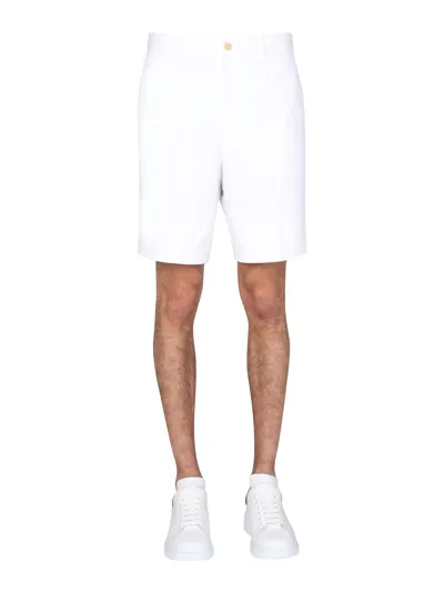 Alexander Mcqueen Tailored Bermudas In White