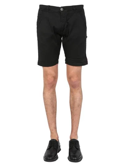 Alpha Industries Bermuda With Logo In Black