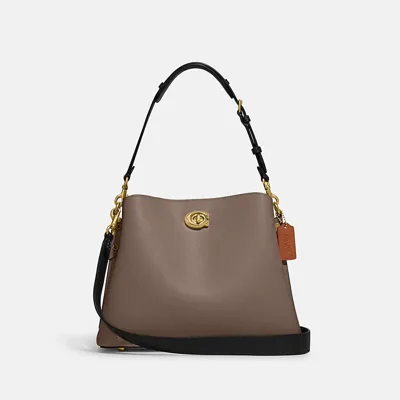 Coach Willow Shoulder Bag In Colorblock