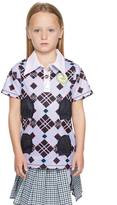 Chopova Lowena Ssense Exclusive Kids Blue & Pink Polo In Multi