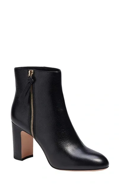 Kate Spade Knott Womens Leather Dressy Ankle Boots In Black