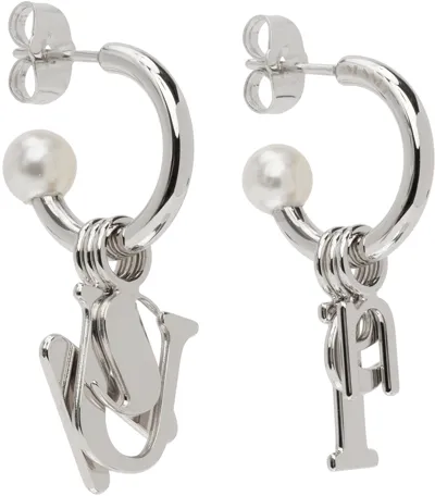 Sunnei Silver '' Earrings In Palla Palladium