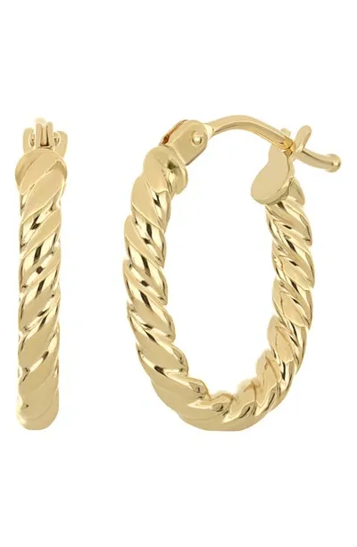 Bony Levy 14k Gold Twisted Hoop Earrings In 14k Yellow Gold